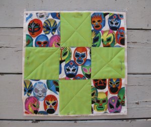 The easy part:  You sew your blocks together and quilt them the fast and lazy way.